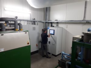 technische ruimte Fruitbedrijf fruitteelt Mts C.W. van Ossenbruggen Ingen